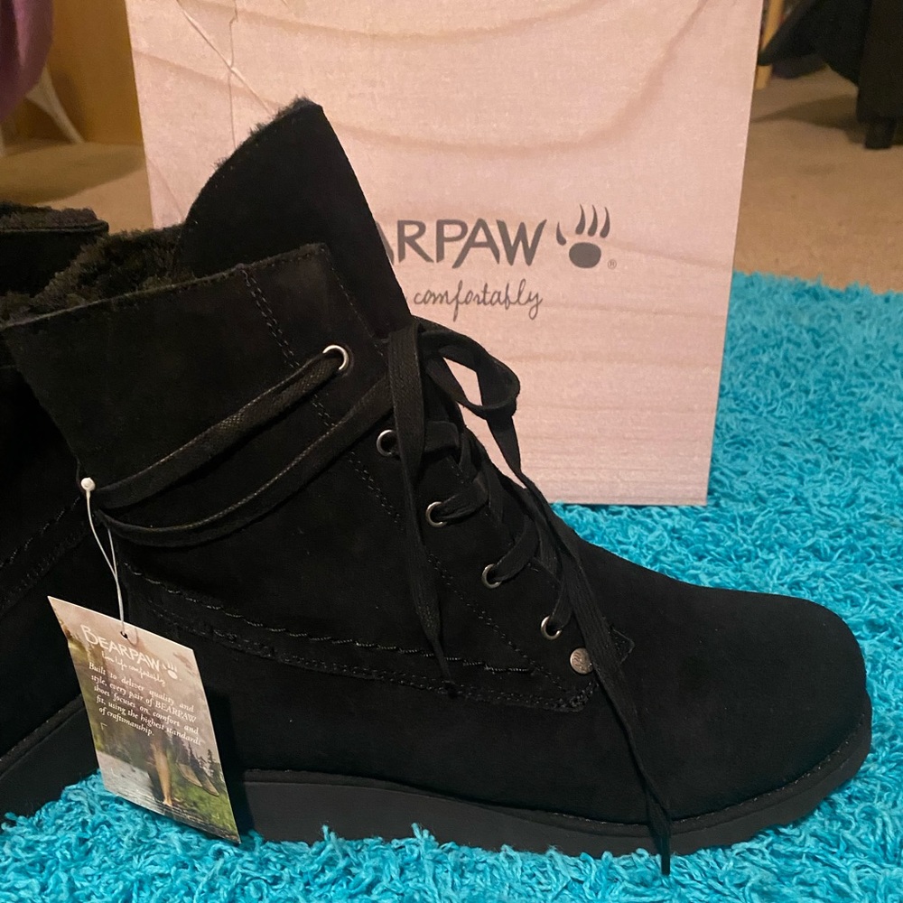 Bearpaw Krista Wide Width Wedge Boots